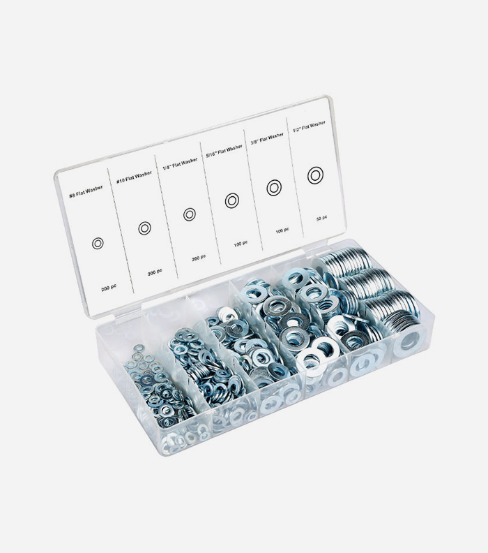 850pc flat washer assortment