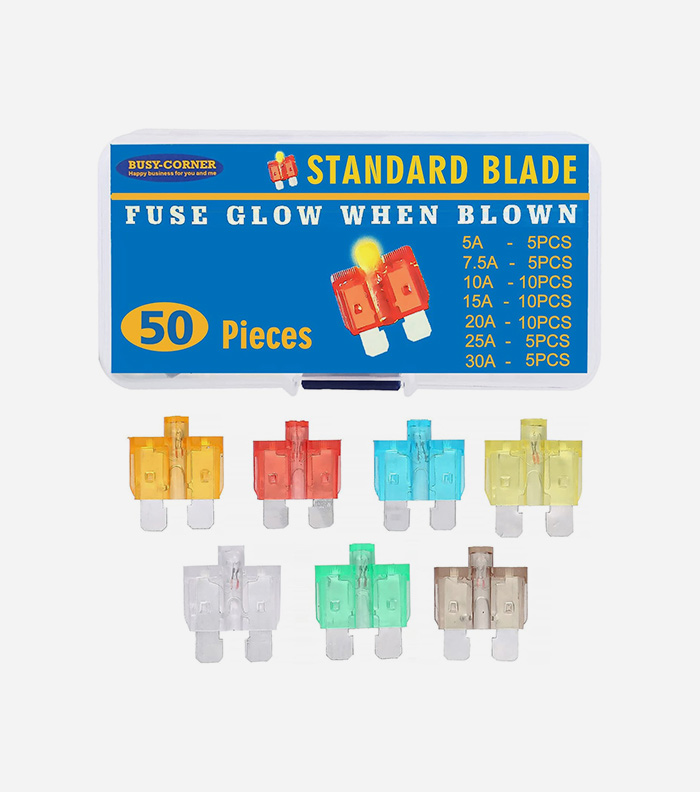 50PC Standard Blade Fuse