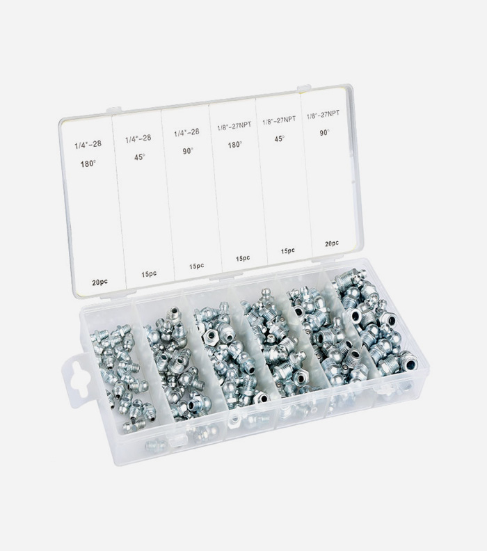 100pc grease nipple assortment