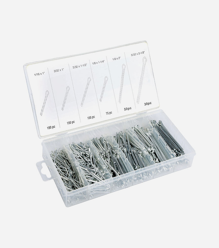 555pc cotter pin assortment