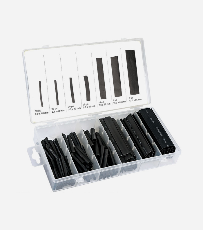 128pc shrinkable tubing assortment