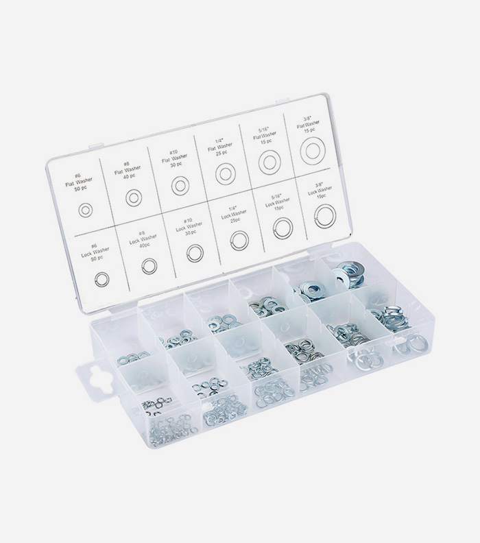 350pc lock&flat washer assortment