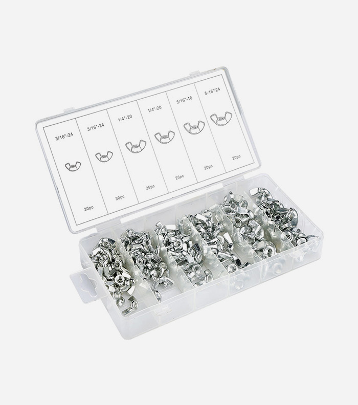 150pc wing nut assortment