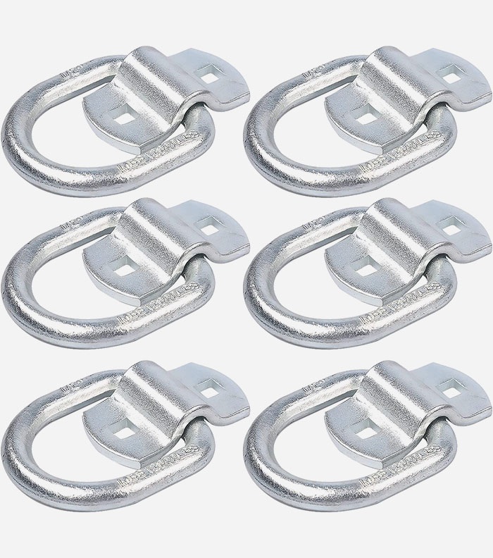D Ring Tie Down Anchor Silver