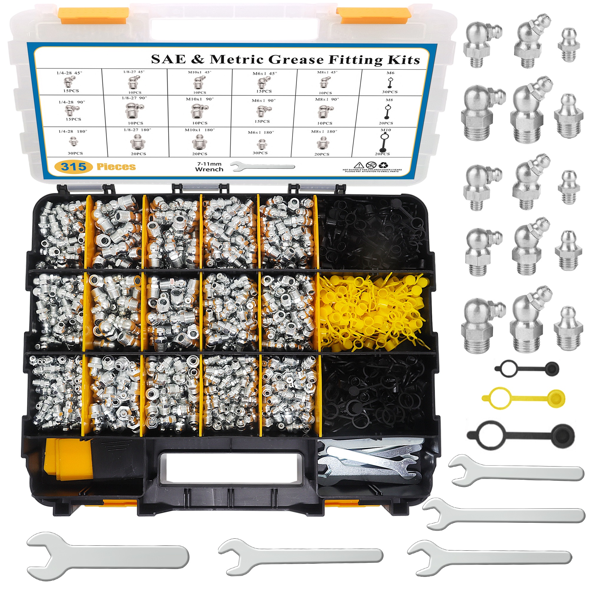 SAE & Metric Grease Fitting 315PCS