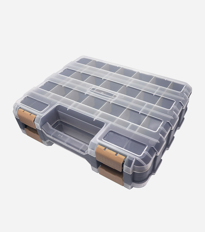 OrganizerEmpty Plastic Box Gray