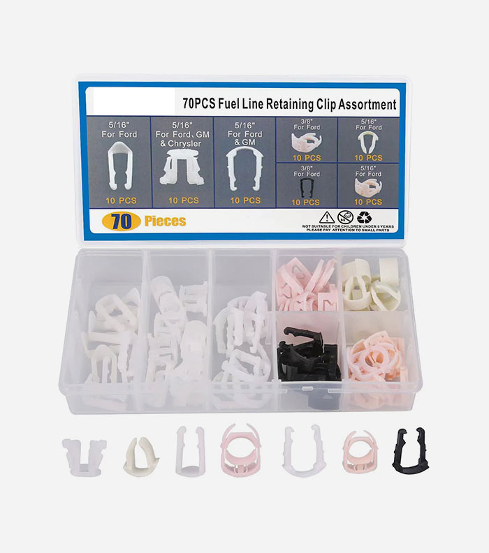 70PC Fuel Line Retainer Clips