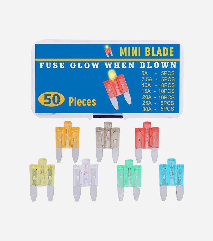 50PC Mini Blade Fuse