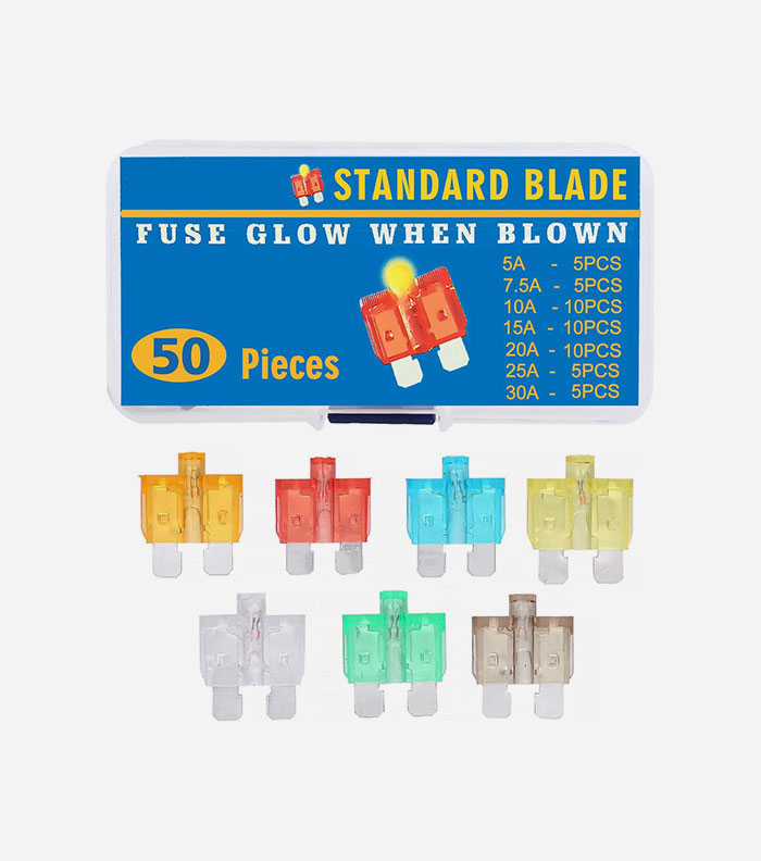 50PC Standard Blade Fuse