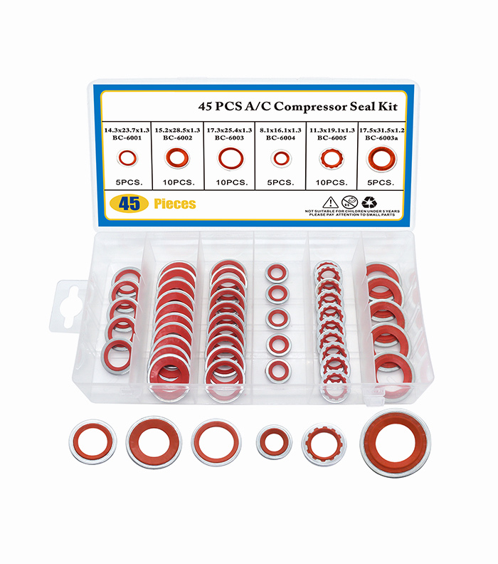 AC Compress Seal Kit 45PCS