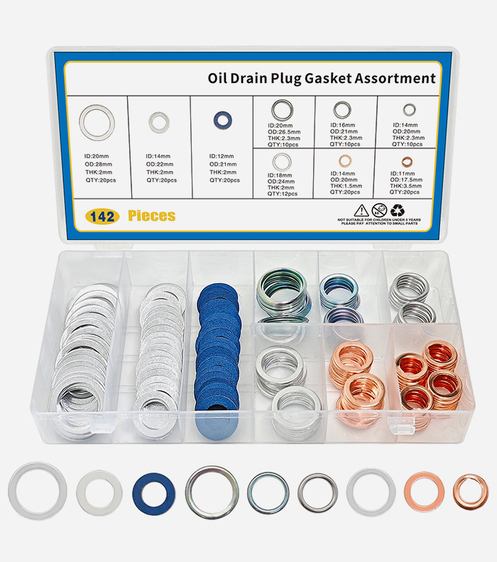Oil Drain Plug Gasket 142PCS