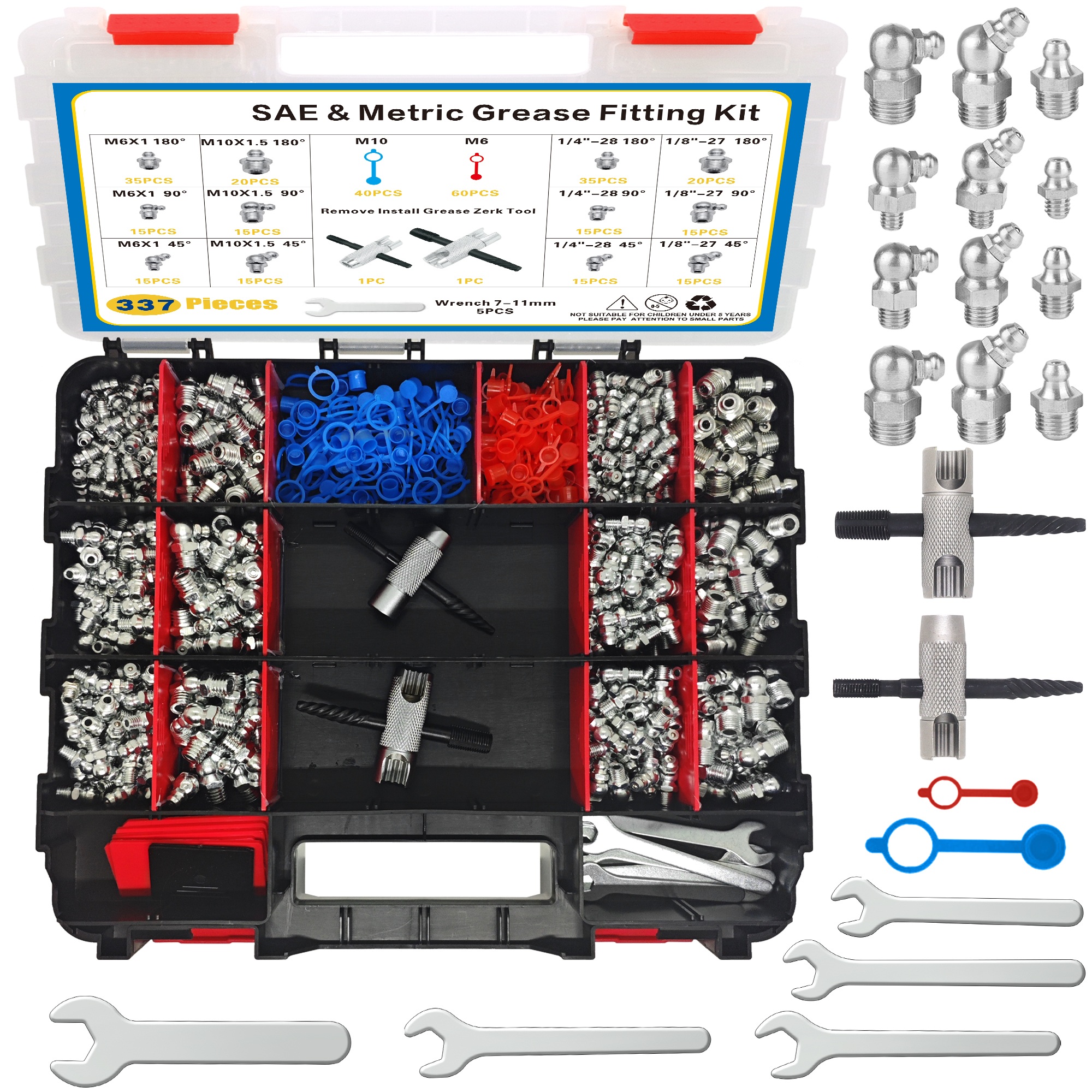 SAE Metric Grease Fitting 337PCS