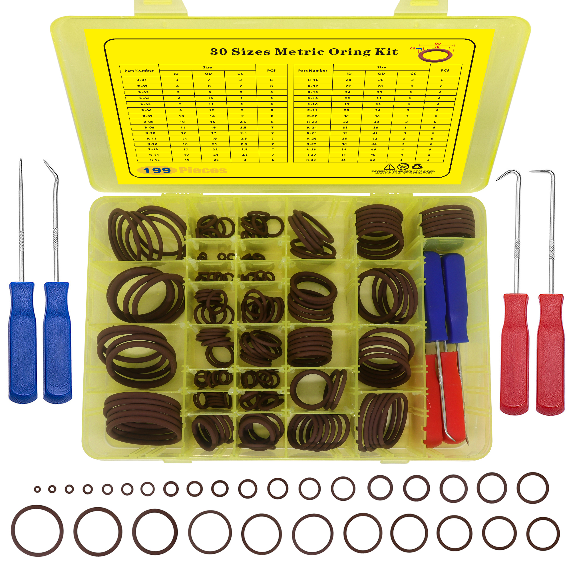 Metric Oring Kit 199PCS